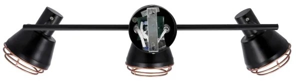 Faretto NERIA 3xE14/40W/230V nero/rame