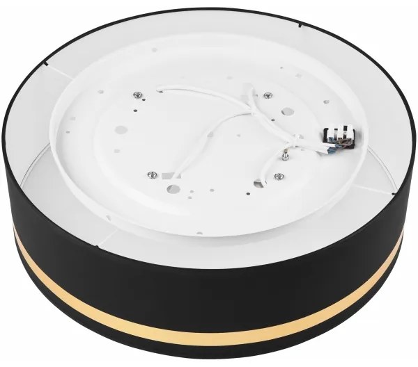 Plafoniera SIRJA STRIPE 4xE27/15W/230V diametro 45 cm nero