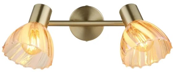 Globo 54315M-2 - Faretto ZACHERY 2xE14/40W/230V oro
