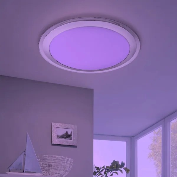 Eglo 33255 - Plafoniera dimmerabile LED RGBW COMPETA-C LED/17W/230V Ø43 cm