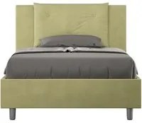 Letto Singolo 90x210 cm con Rete e Contenitore Appia T Verde