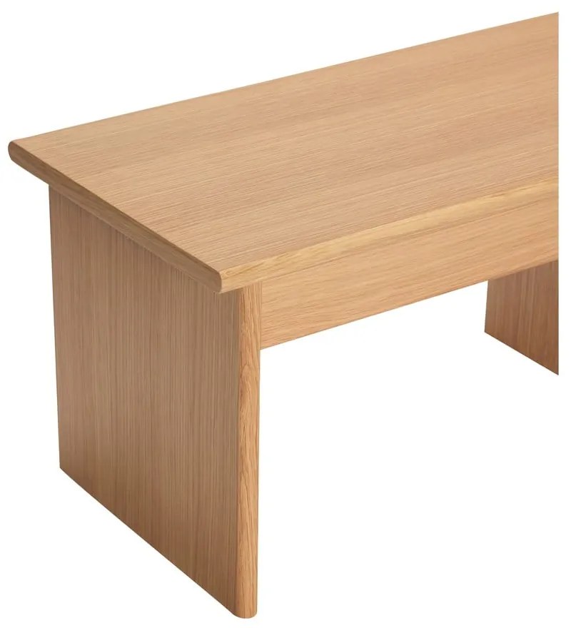 Tavolo TV in rovere naturale 99x30 cm Doppio - Hübsch