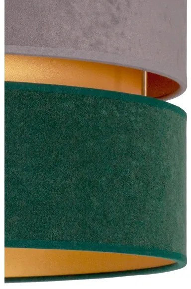 Duolla - Plafoniera DUO 1xE27/15W/230V diametro 40 cm grigio/verde/oro
