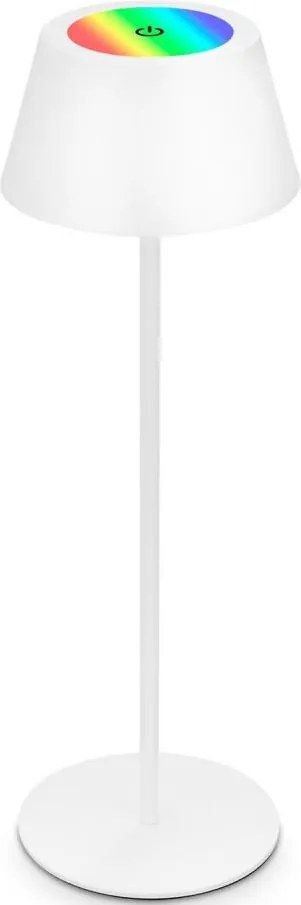 Brilo - LED RGB lampada da tavolo ricaricabile a sfioramento KIKI LED/2,6W/5V IP44 2600 mAh bianco