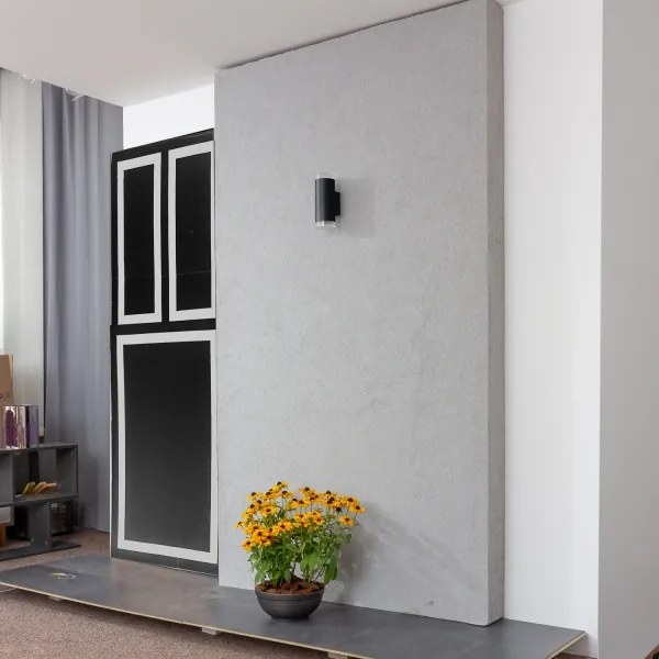 Brilagi - Applique da esterno LED RGBW MATERA 2xGU10/6W/230V nero IP54