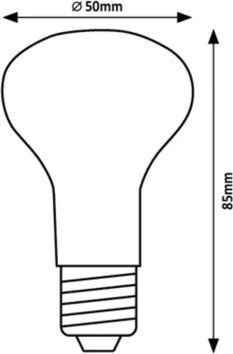 Rabalux 79177 - Lampadina LED FILAMENT R50 E14/4W/230V 3000K