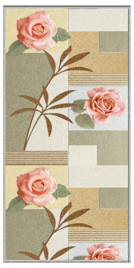 Runner lavabile 58x240 cm Blooming Garden - Oyo Concept