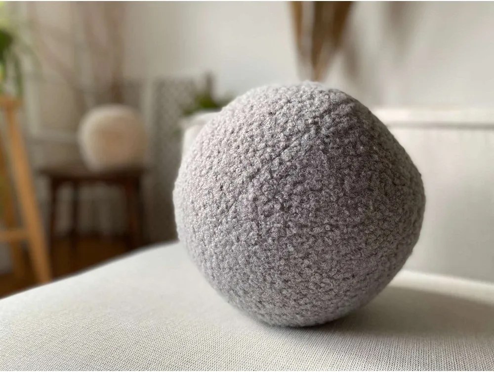 Cuscino decorativo in bouclé ø 20 cm Top – Mioli Decor