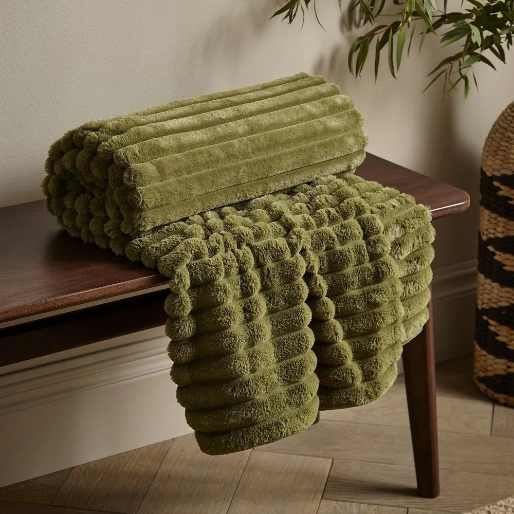 Coperta in micropile 130x170 cm Cosy Ribbed - Catherine Lansfield