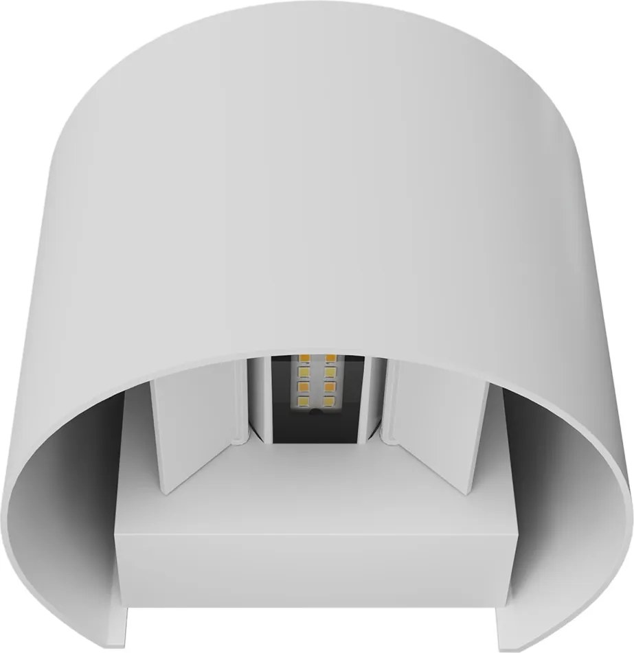 Applique LED 12W Bidirezione Curvo IP65 CCT con LED OSRAM - Bianca