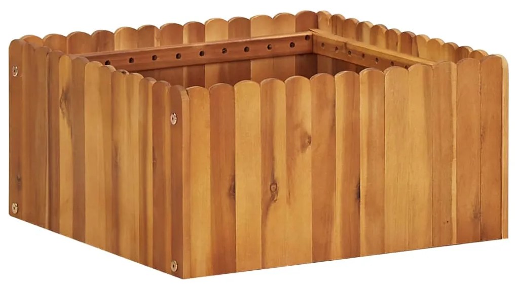 Letto Rialzato Da Giardino 50x50x25 Cm Legno Massello Di Acacia /
