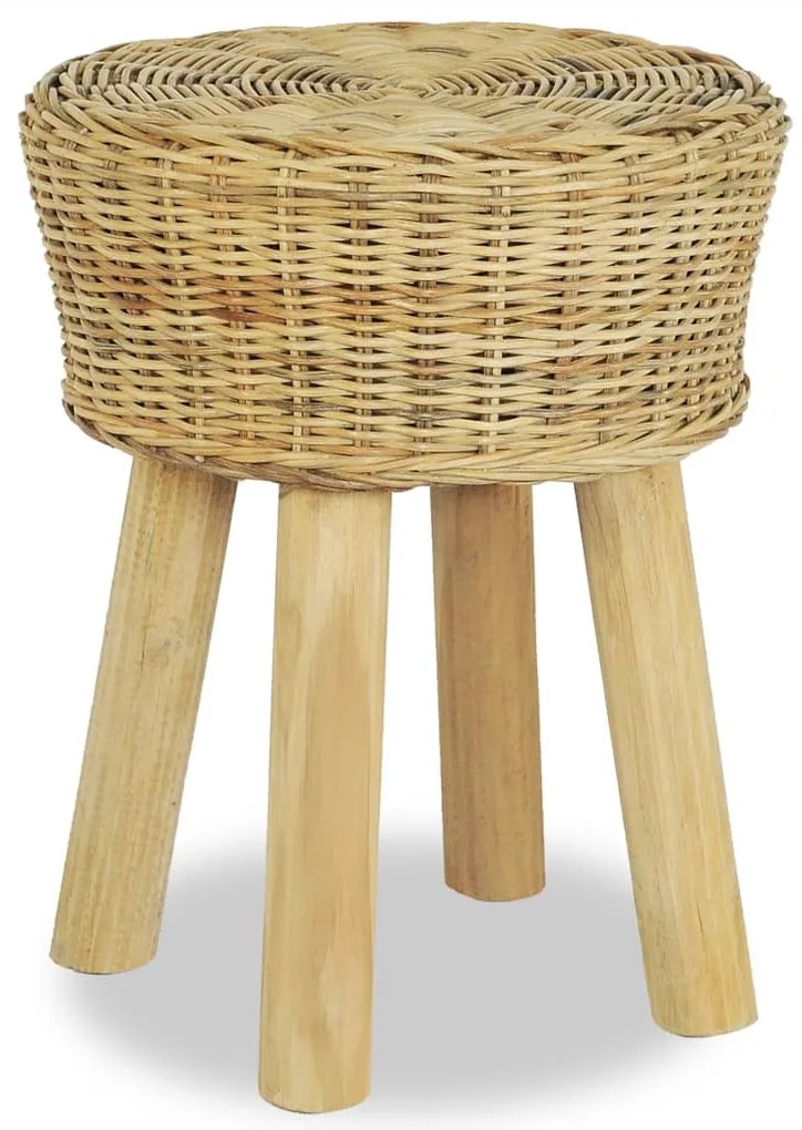 Sgabello Da Bar İn Rattan Naturale /
