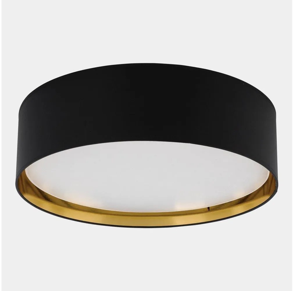 Plafoniera BILBAO 4xE27/15W/230V d. 60 cm nera/oro