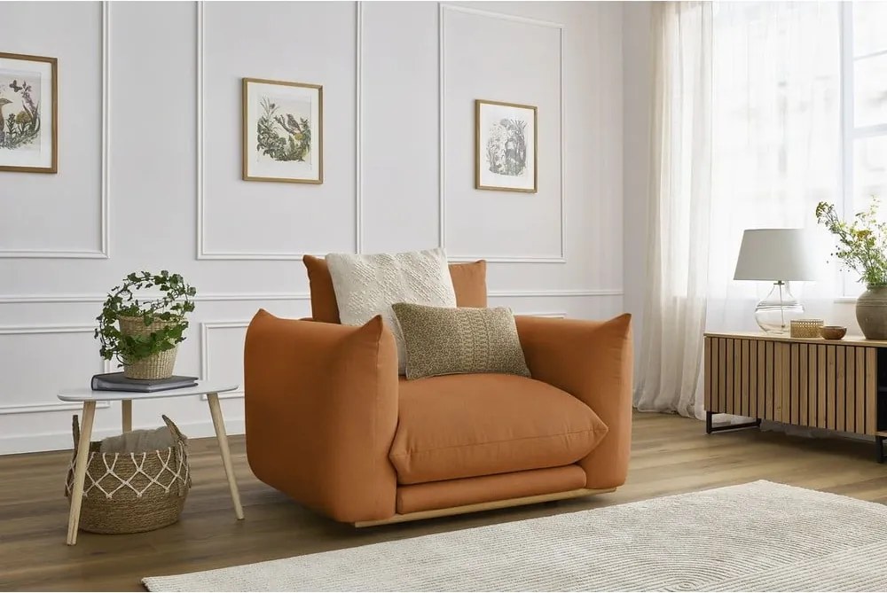 Poltrona arancione Ernest – Bobochic Paris