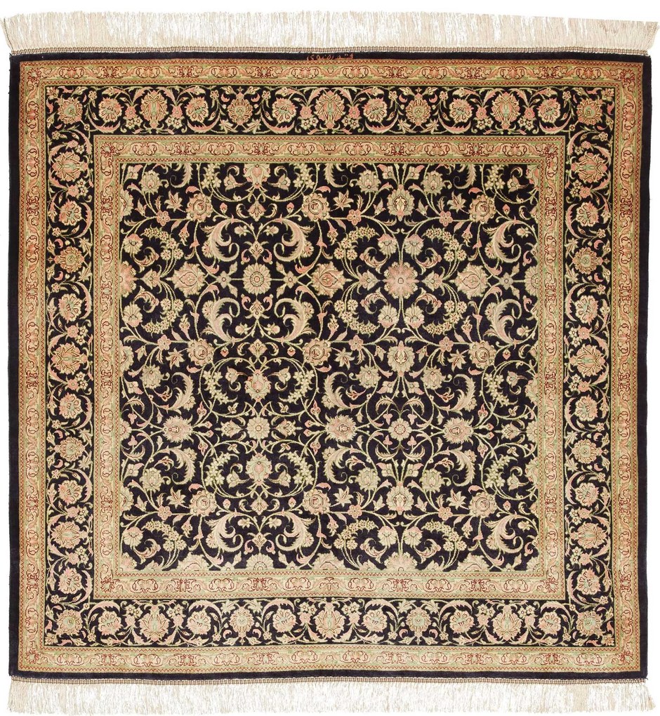 Ghom Tappeto 100 x 100 (Iran) Annodato A Mano