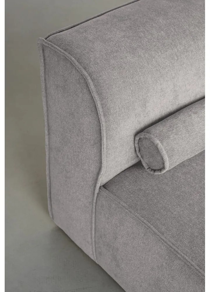 Chaise lounge componibile grigio chiaro (con penisola a sinistra) Flex Felix – Miuform