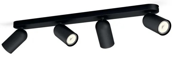 Philips 50584/30/PN - Faretto MYLIVING PONGEE 4xGU10/5,5W/230V