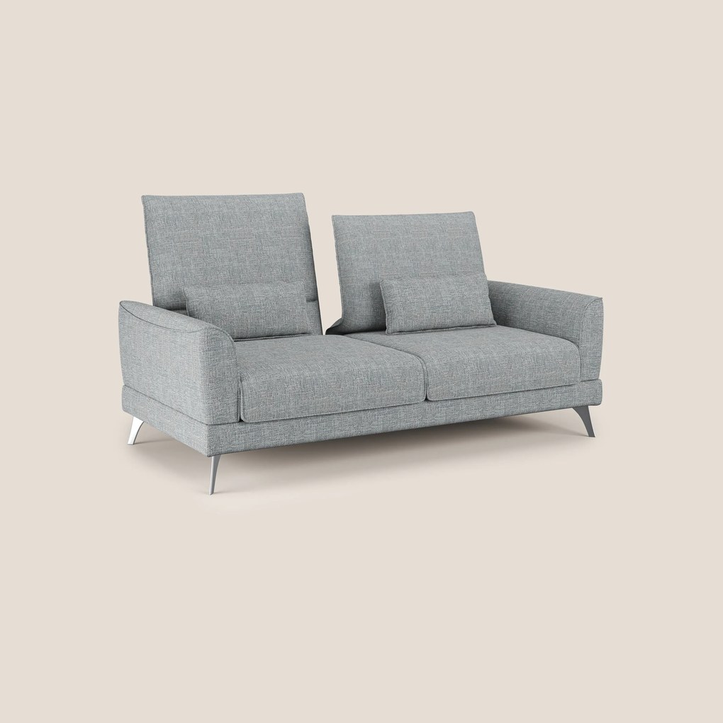 Tommy Divano relax con schienali traslanti in morbido tessuto fiammato T06 grigio