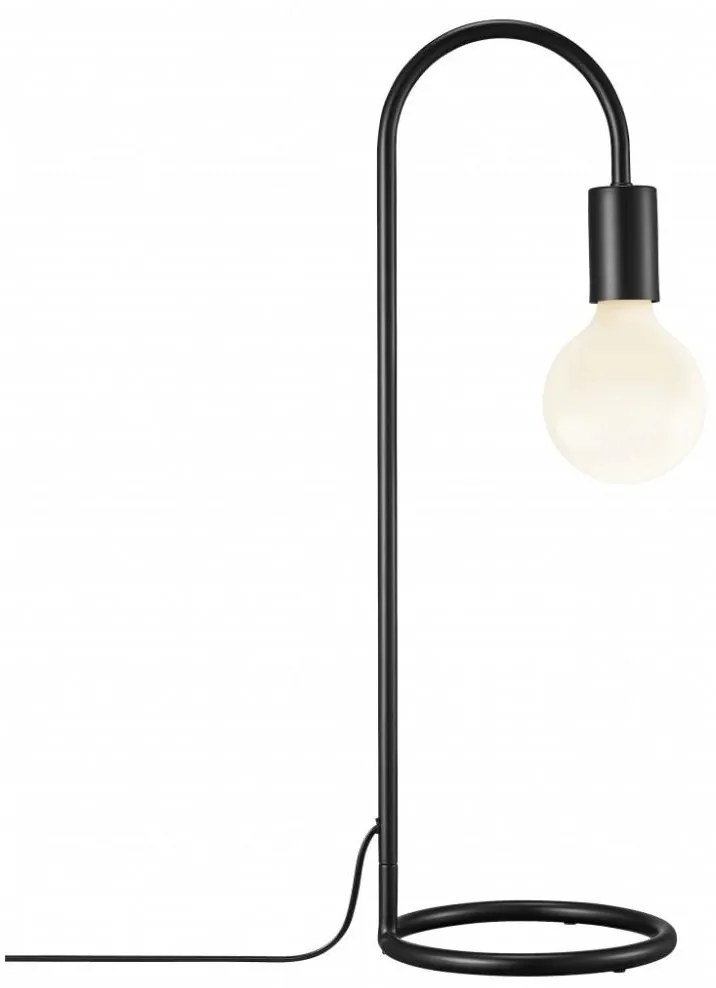 Nordlux - Lampada da tavolo PACO 1xE27/25W/230V nera