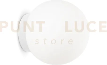 Applique a parete mapa bianco 1 luce attacco e27 in vetro bianco so...
