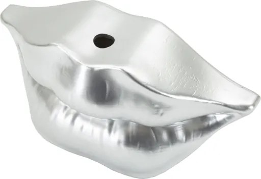 Vaso Mouth Lip Silver Cm 23X8X12