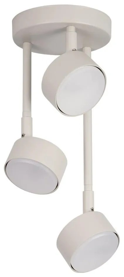 Lampadario a sospensione con supporto rigido NEMO 3xGX53/12W/230V beige