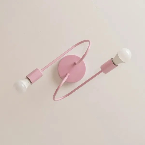 Plafoniera OXFORD 2xE27/15W/230V rosa