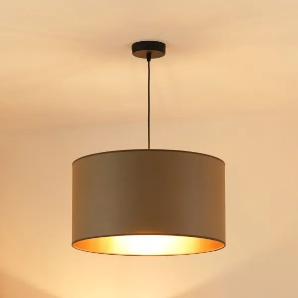 Brilagi - Lampadario a sospensione con filo OREGON ROLLER VEGE 1xE27/15W/230V diametro 45 cm grigio