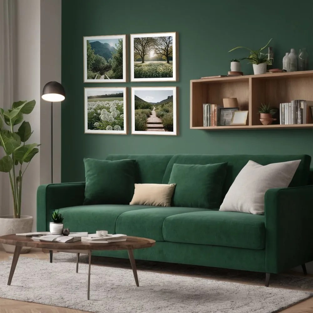 Quadri in set di 4 30x30 cm Sunrise Hike