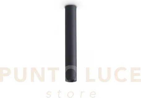 Look led round applique d.3cm 5w on-off 600 lm 3000 k 20cm nero