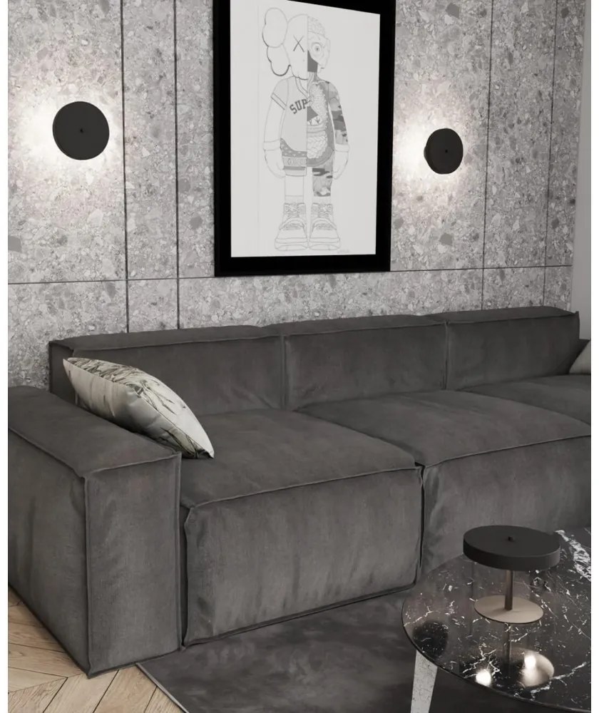Lampada da parete in acciaio NEMO K2 da interno 2xG9 Colore del corpo Nero