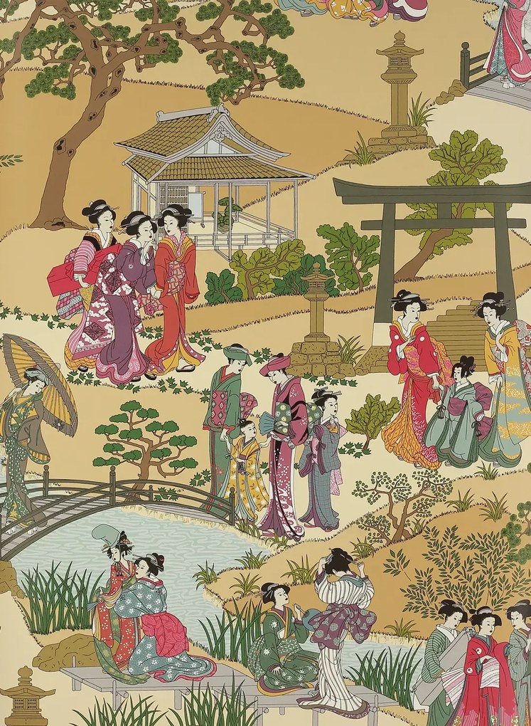 Manuel Canovas Carta da parati Geishas - Epice