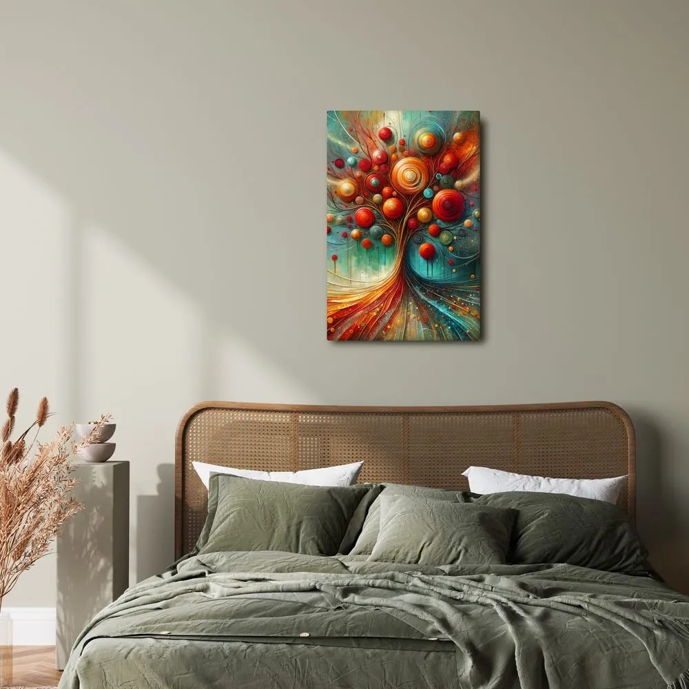 Quadro su tela – Radici e chioma in movimento