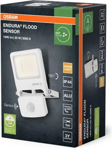 Osram - Proiettore LED con sensore ENDURA LED/20W/230V 3000K IP44
