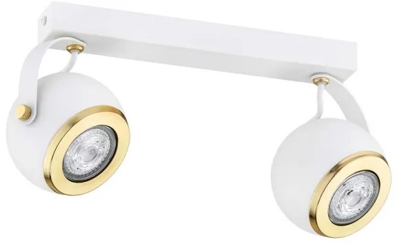 Argon 7038 - Luce Spot KOS PLUS 2xGU10/5W/230V bianco/oro