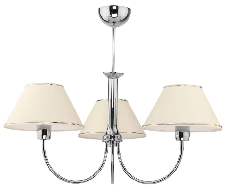 Jupiter 1579 - BG 3 CH - Lampadario a sospensione con supporto rigido BEGAMO 3xE27/60W