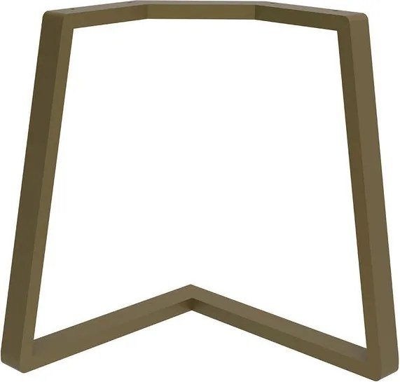 Gamba per mobili STEELMI Angolo in acciaio bronzo opaco L 78 x P 78 x H 70 cm