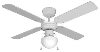 Ventilatore da Soffitto con Luce EDM Caribe Bianco 50 W