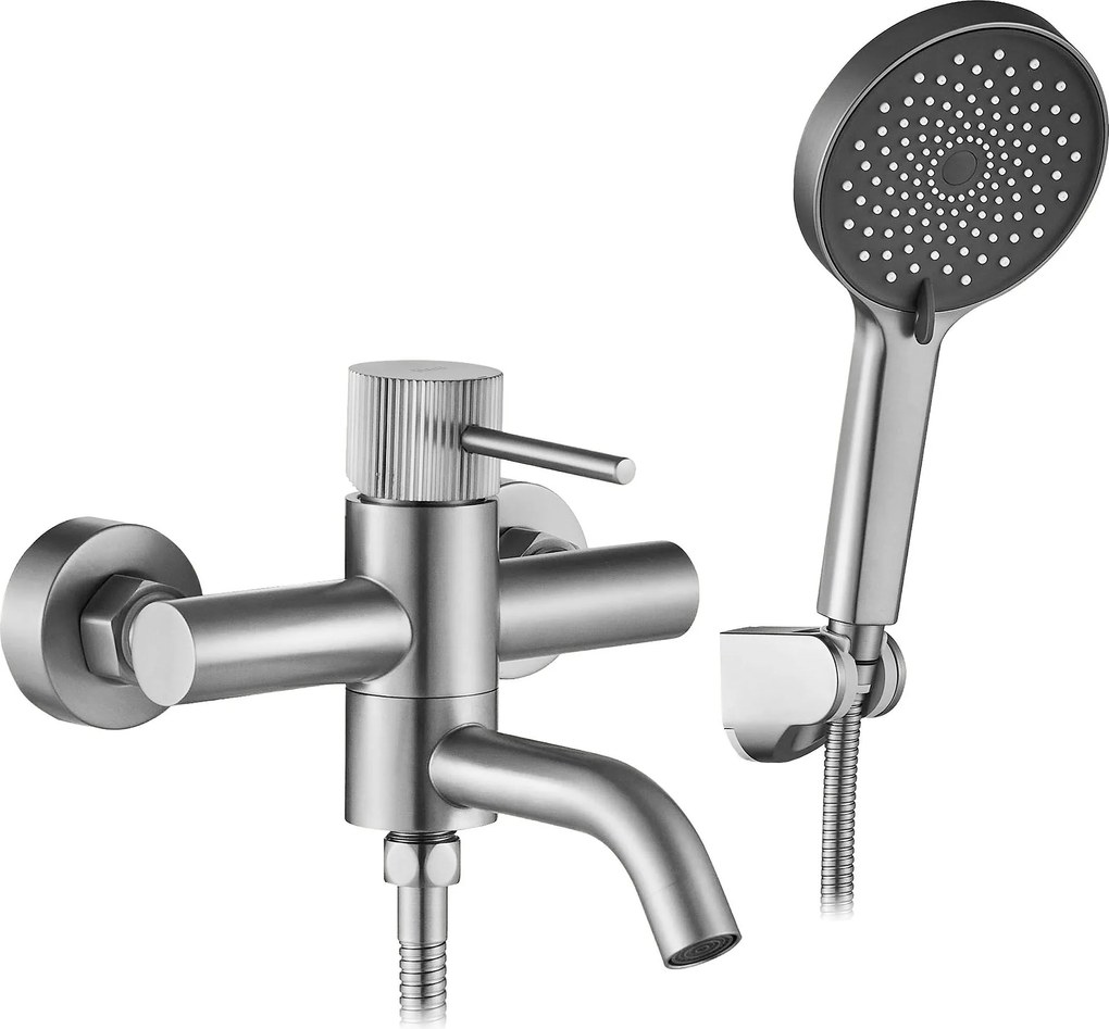 Rubinetto da vasca Rea Lungo Stripe Brush Nickel