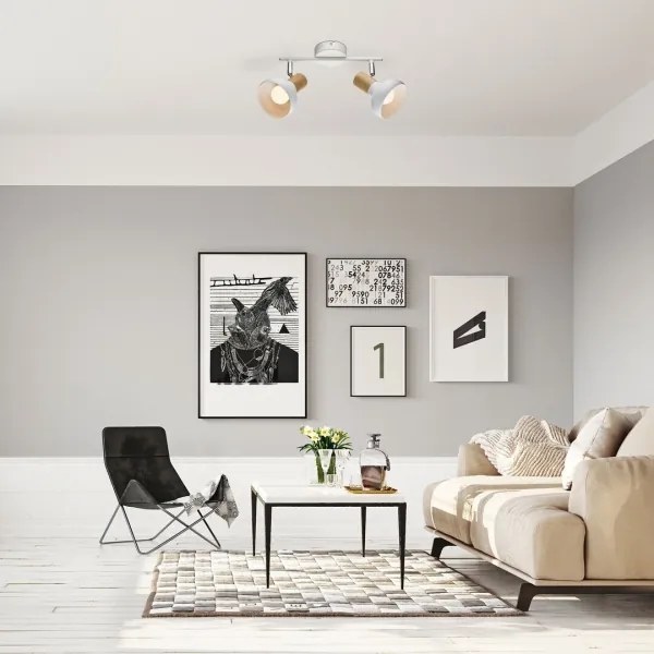 Rabalux 5944 - Faretto HOLLY 2xE14/40W/230V bianco