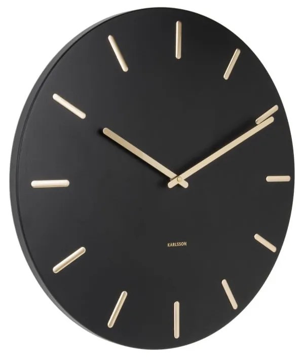 Orologio da parete nero Charm - Karlsson