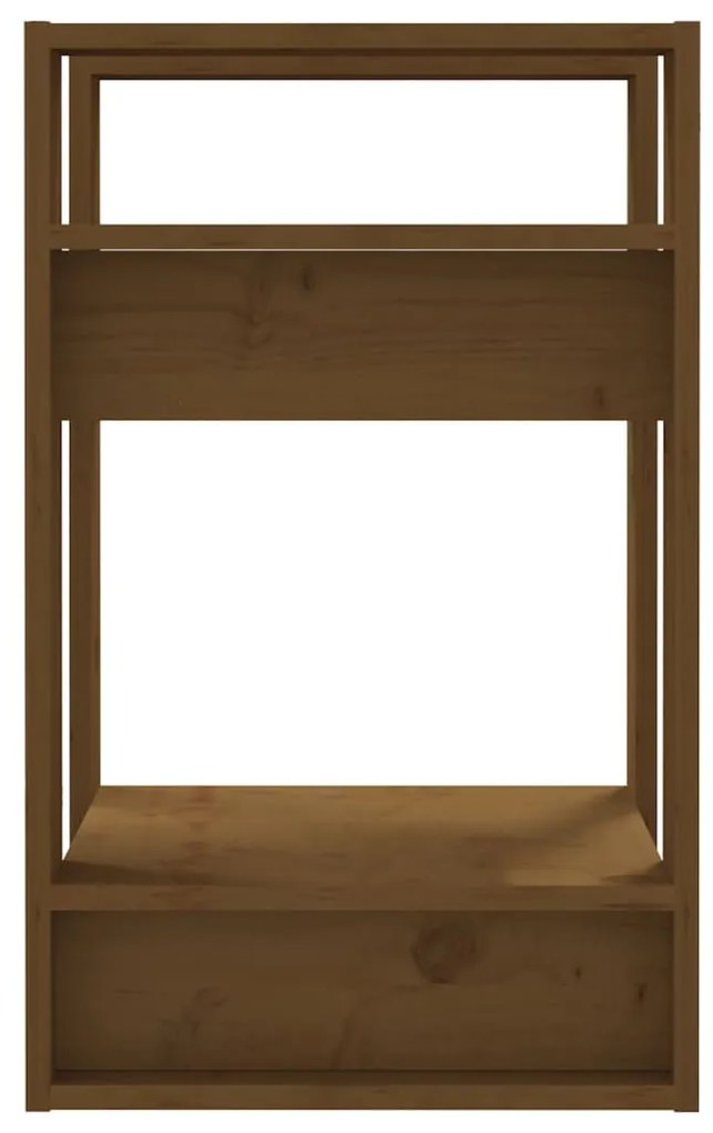 Libreria/Divisorio Miele 41x35x57 cm in Legno Massello di Pino