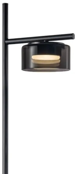 Lampada da terra LED OFELIA 1xGX53/6W/230V nero/fumé