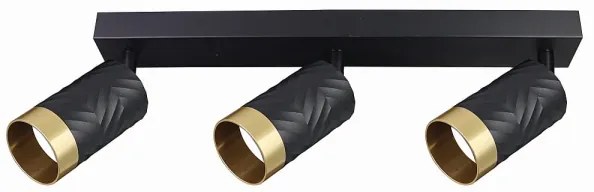 Faretto ARRAS 3xGU10/10W/230V nero