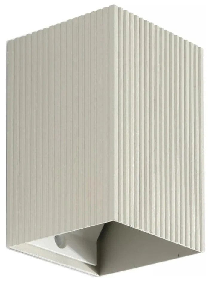 FARO 40536 - Applique SOLE 1xGU10/8W/230V grigio ondulato quadrato