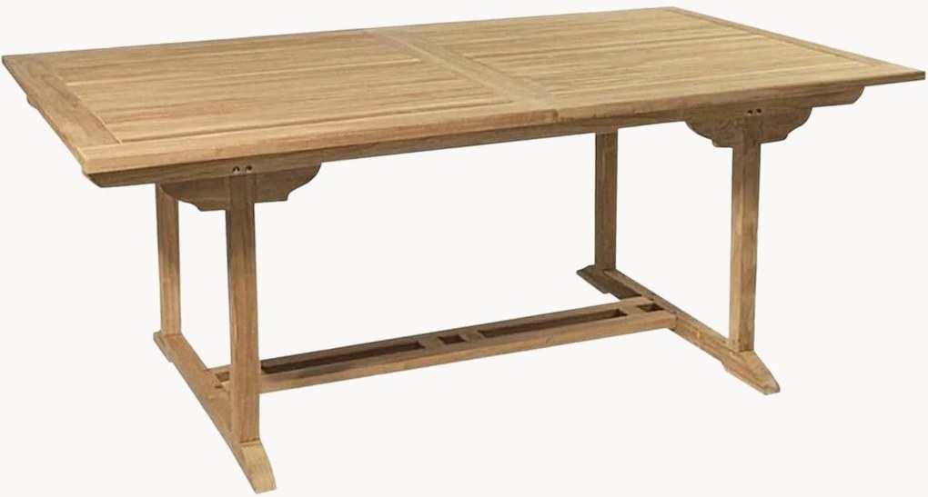 Tavolo da giardino in legno di teak con foro per ombrellone Fun