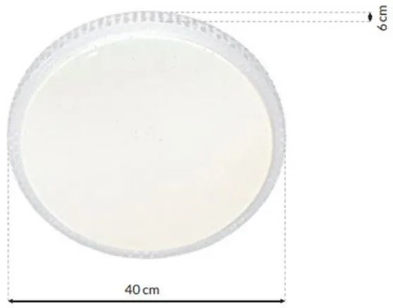 Plafoniera LED CRUZ dimmerabile con telecomando 1xLED/40W/230V 2000lm