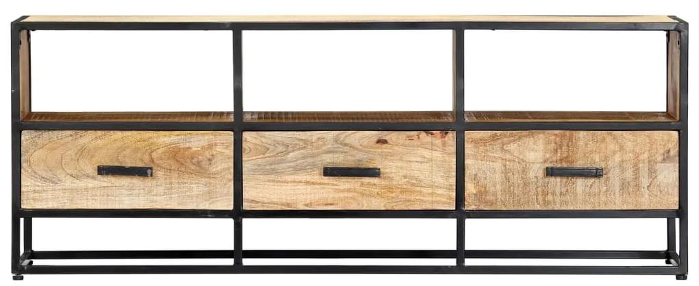 Mobile porta tv 120x30x45 cm in legno massello di mango