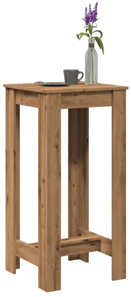 Tavolo Bar Rovere Artigianale 51x50x103,5 Cm Legno Multistrato /