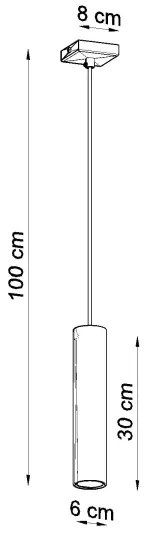 Sollux SL.1204 - Lampadario a sospensione con filo LAGOS 1xGU10/10W/230V cromo